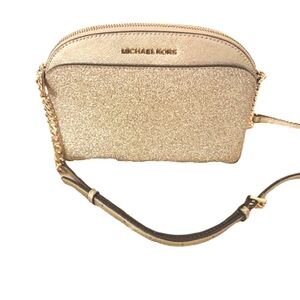 MICHAEL Michael Kors Emmy Gold Glitter Crossbody